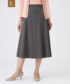 TRANS WORK (大きいサイズ) / トランスワーク (オオキイサイズ) ロング・マキシ丈スカート | 【L】【美シリーズ・セットアップ対応・ウォッシャブル】プレミアムジャージスカート