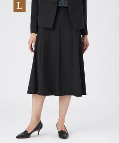 TRANS WORK (大きいサイズ) / トランスワーク (オオキイサイズ) ロング・マキシ丈スカート | 【L】【美シリーズ・セットアップ対応・ウォッシャブル】プレミアムジャージスカート