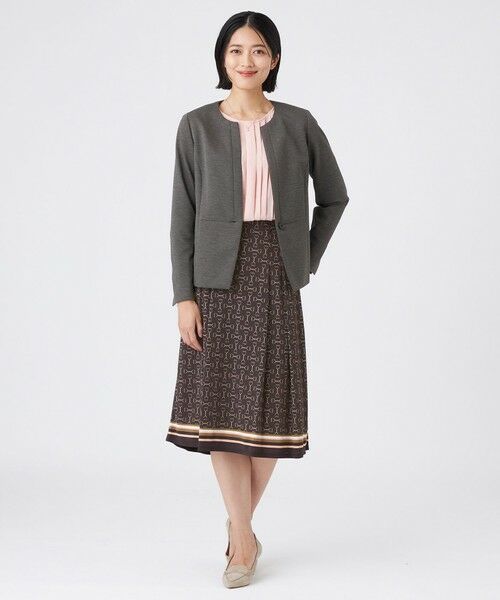 TRANS WORK (大きいサイズ) / トランスワーク (オオキイサイズ) ロング・マキシ丈スカート | 【L】【吸水速乾・UV・接触冷感・ウォッシャブル】ビットエアファインスカート | 詳細4