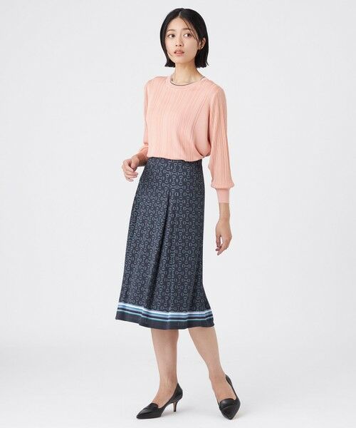 TRANS WORK (大きいサイズ) / トランスワーク (オオキイサイズ) ロング・マキシ丈スカート | 【L】【吸水速乾・UV・接触冷感・ウォッシャブル】ビットエアファインスカート | 詳細1