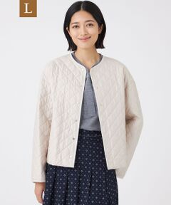 TRANS WORK (大きいサイズ) / トランスワーク (オオキイサイズ) その他アウター | 【L】【吸湿発熱・消臭】キルティングタフタコート