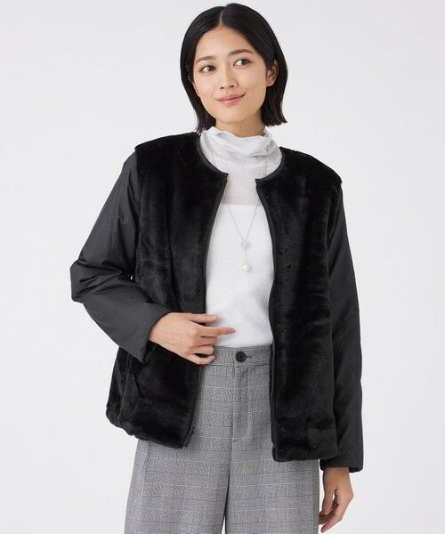 TRANS WORK (大きいサイズ) / トランスワーク (オオキイサイズ) その他アウター | 【L】シンセティックファーコート | 詳細1