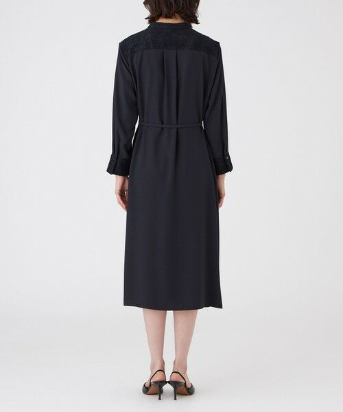 TRANS WORK (大きいサイズ) / トランスワーク (オオキイサイズ) ロング・マキシ丈ワンピース | 【L】【ウォッシャブル】プライムジョーゼットワンピース | 詳細5