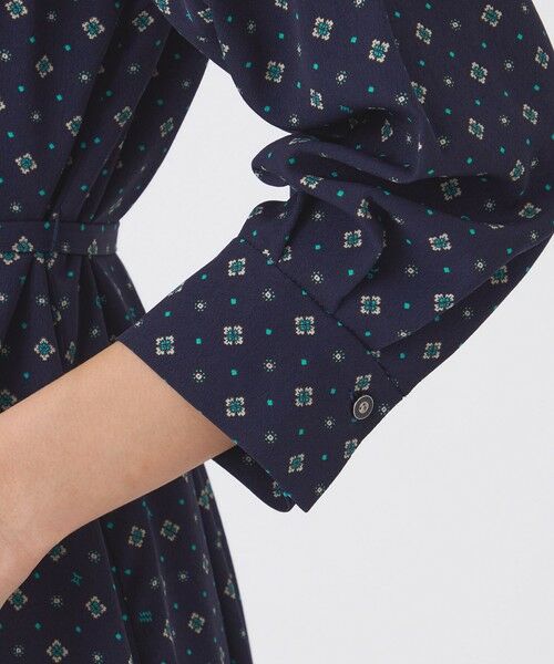 TRANS WORK (大きいサイズ) / トランスワーク (オオキイサイズ) ロング・マキシ丈ワンピース | 【L】【ウォッシャブル】ジオメトリックプリントワンピース | 詳細7