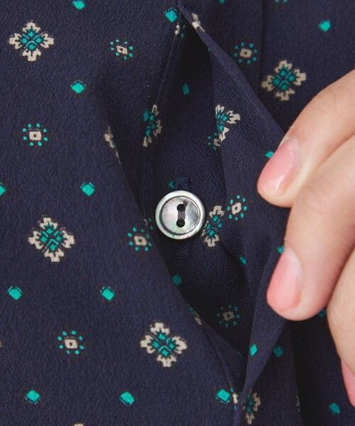 TRANS WORK (大きいサイズ) / トランスワーク (オオキイサイズ) ロング・マキシ丈ワンピース | 【L】【ウォッシャブル】ジオメトリックプリントワンピース | 詳細9