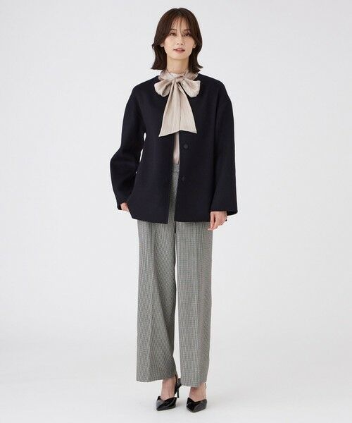 TRANS WORK (大きいサイズ) / トランスワーク (オオキイサイズ) その他トップス | 【L】【ウォッシャブル】プリーツサテンブラウス | 詳細5