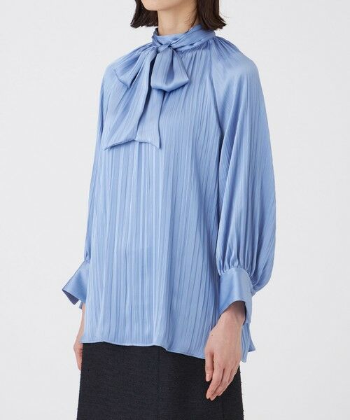 TRANS WORK (大きいサイズ) / トランスワーク (オオキイサイズ) その他トップス | 【L】【ウォッシャブル】プリーツサテンブラウス | 詳細8