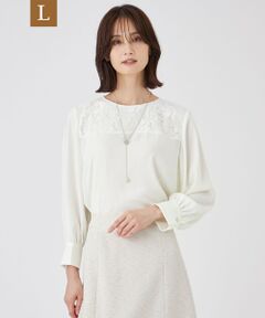 TRANS WORK (大きいサイズ) / トランスワーク (オオキイサイズ) その他トップス | 【L】【ウォッシャブル】プライムジョーゼットブラウス