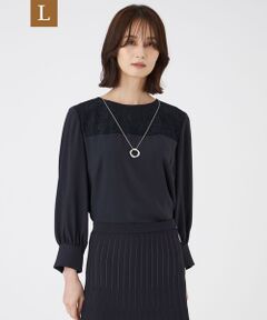 TRANS WORK (大きいサイズ) / トランスワーク (オオキイサイズ) その他トップス | 【L】【ウォッシャブル】プライムジョーゼットブラウス