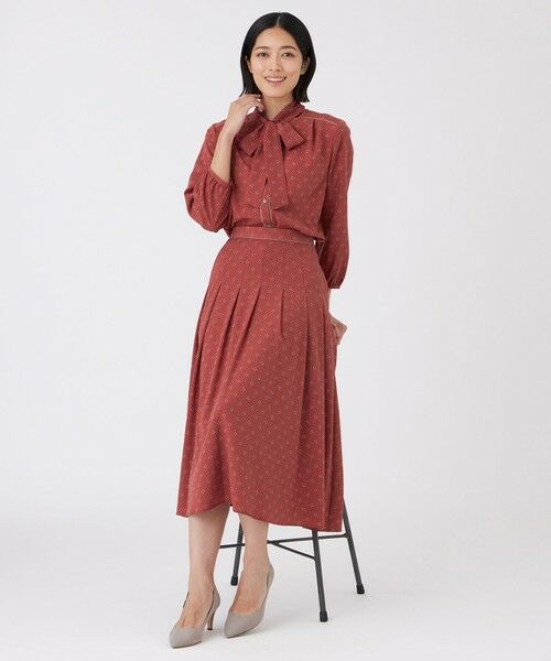 TRANS WORK (大きいサイズ) / トランスワーク (オオキイサイズ) その他トップス | 【L】【ウォッシャブル】ジオメトリックプリントブラウス | 詳細3