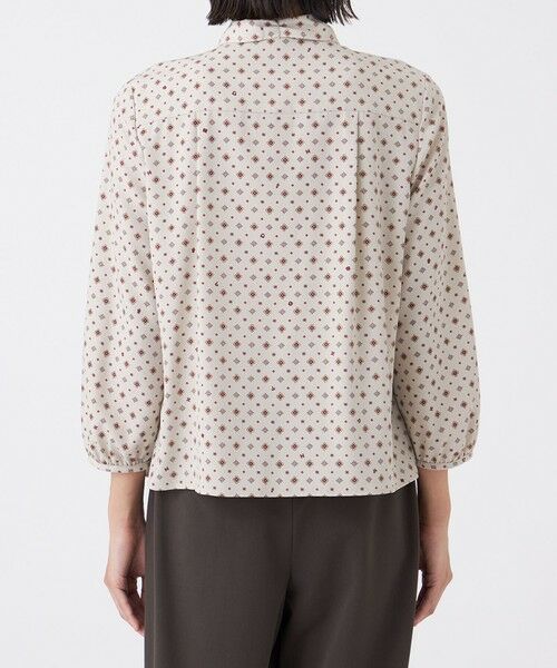 TRANS WORK (大きいサイズ) / トランスワーク (オオキイサイズ) その他トップス | 【L】【ウォッシャブル】ジオメトリックプリントブラウス | 詳細9