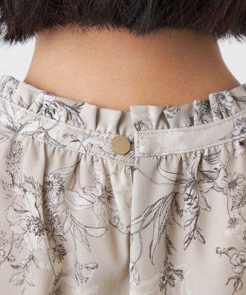 TRANS WORK (大きいサイズ) / トランスワーク (オオキイサイズ) その他トップス | 【L】【ウォッシャブル】エッチングフラワープリントブラウス | 詳細8