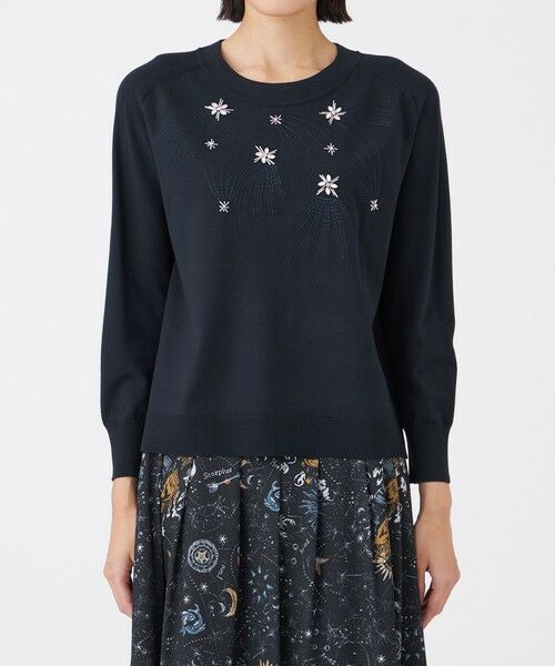 TRANS WORK (大きいサイズ) / トランスワーク (オオキイサイズ) その他トップス | 【L】【ウォッシャブル】ビジューニットプルオーバー | 詳細3