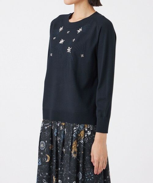 TRANS WORK (大きいサイズ) / トランスワーク (オオキイサイズ) その他トップス | 【L】【ウォッシャブル】ビジューニットプルオーバー | 詳細4