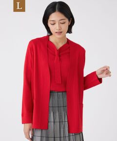 TRANS WORK (大きいサイズ) / トランスワーク (オオキイサイズ) その他トップス | 【L】【ウォッシャブル】エクストラファインウールカーディガン