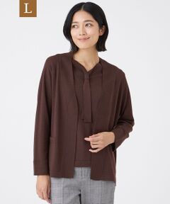 TRANS WORK (大きいサイズ) / トランスワーク (オオキイサイズ) その他トップス | 【L】【ウォッシャブル】エクストラファインウールカーディガン