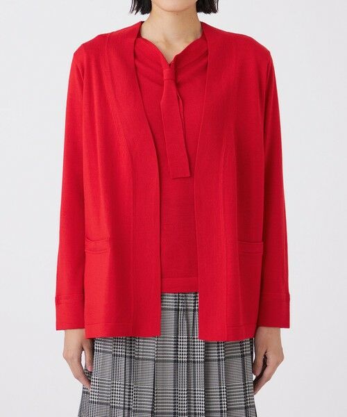 TRANS WORK (大きいサイズ) / トランスワーク (オオキイサイズ) その他トップス | 【L】【ウォッシャブル】エクストラファインウールカーディガン | 詳細5