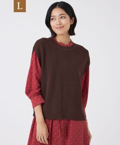 TRANS WORK (大きいサイズ) / トランスワーク (オオキイサイズ) その他トップス | 【L】【ウォッシャブル】エクストラファインウールジレ