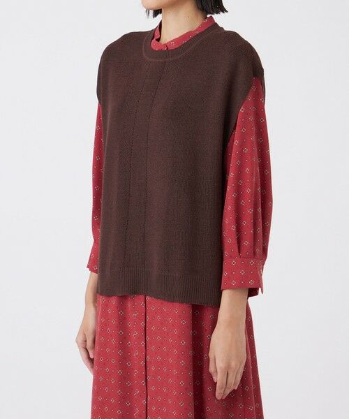 TRANS WORK (大きいサイズ) / トランスワーク (オオキイサイズ) その他トップス | 【L】【ウォッシャブル】エクストラファインウールジレ | 詳細7