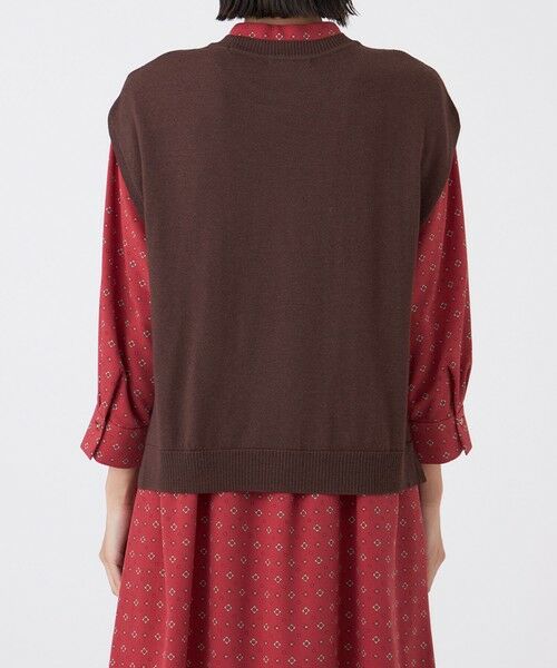 TRANS WORK (大きいサイズ) / トランスワーク (オオキイサイズ) その他トップス | 【L】【ウォッシャブル】エクストラファインウールジレ | 詳細8