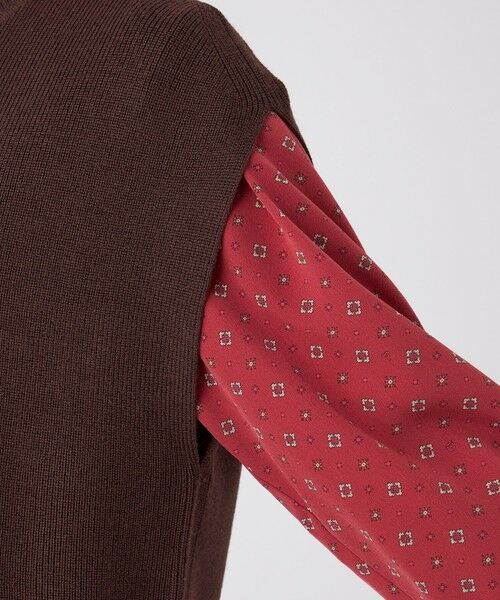 TRANS WORK (大きいサイズ) / トランスワーク (オオキイサイズ) その他トップス | 【L】【ウォッシャブル】エクストラファインウールジレ | 詳細9