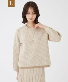 TRANS WORK (大きいサイズ) / トランスワーク (オオキイサイズ) その他トップス | 【L】【ウォッシャブル】リバーシブルニットプルオーバー