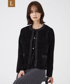 TRANS WORK (大きいサイズ) / トランスワーク (オオキイサイズ) その他トップス | 【L】【ウォッシャブル】モールヤーン×TEXBRIDアウター