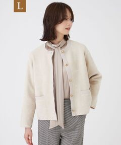 TRANS WORK (大きいサイズ) / トランスワーク (オオキイサイズ) その他トップス | 【L】【ウォッシャブル】モールヤーン×TEXBRIDアウター