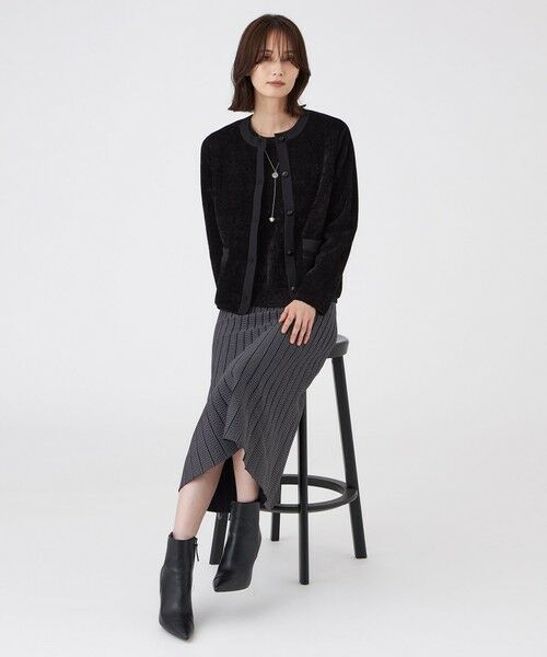 TRANS WORK (大きいサイズ) / トランスワーク (オオキイサイズ) その他トップス | 【L】【ウォッシャブル】モールヤーン×TEXBRIDアウター | 詳細4