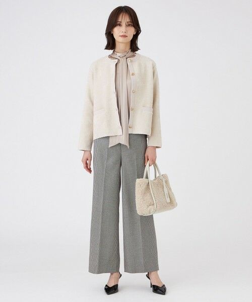 TRANS WORK (大きいサイズ) / トランスワーク (オオキイサイズ) その他トップス | 【L】【ウォッシャブル】モールヤーン×TEXBRIDアウター | 詳細5