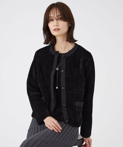 TRANS WORK (大きいサイズ) / トランスワーク (オオキイサイズ) その他トップス | 【L】【ウォッシャブル】モールヤーン×TEXBRIDアウター | 詳細2