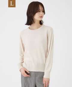 TRANS WORK (大きいサイズ) / トランスワーク (オオキイサイズ) その他トップス | 【L】【ウォッシャブル】モールヤーン×TEXBRIDプルオーバー