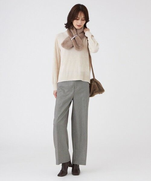 TRANS WORK (大きいサイズ) / トランスワーク (オオキイサイズ) その他トップス | 【L】【ウォッシャブル】モールヤーン×TEXBRIDプルオーバー | 詳細3