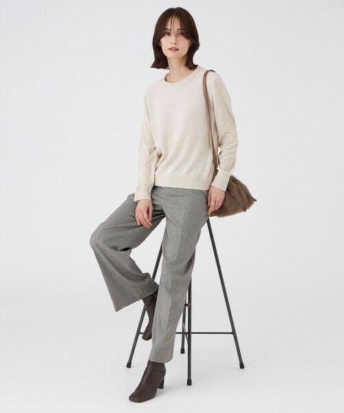 TRANS WORK (大きいサイズ) / トランスワーク (オオキイサイズ) その他トップス | 【L】【ウォッシャブル】モールヤーン×TEXBRIDプルオーバー | 詳細4