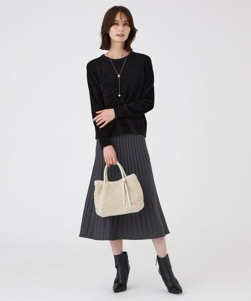 TRANS WORK (大きいサイズ) / トランスワーク (オオキイサイズ) その他トップス | 【L】【ウォッシャブル】モールヤーン×TEXBRIDプルオーバー | 詳細2