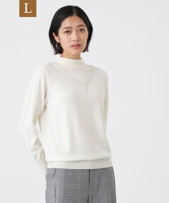 TRANS WORK (大きいサイズ) / トランスワーク (オオキイサイズ) その他トップス | 【L】【ウォッシャブル】エクストラファインウールプルオーバー