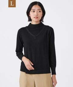 TRANS WORK (大きいサイズ) / トランスワーク (オオキイサイズ) その他トップス | 【L】【ウォッシャブル】エクストラファインウールプルオーバー