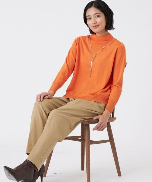 TRANS WORK (大きいサイズ) / トランスワーク (オオキイサイズ) その他トップス | 【L】【ウォッシャブル】エクストラファインウールプルオーバー | 詳細4