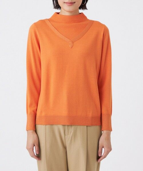 TRANS WORK (大きいサイズ) / トランスワーク (オオキイサイズ) その他トップス | 【L】【ウォッシャブル】エクストラファインウールプルオーバー | 詳細5