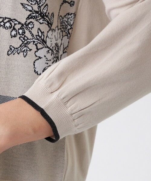 TRANS WORK (大きいサイズ) / トランスワーク (オオキイサイズ) その他トップス | 【L】【ウォッシャブル】FlowerJQ柄ニットプルオーバー | 詳細5