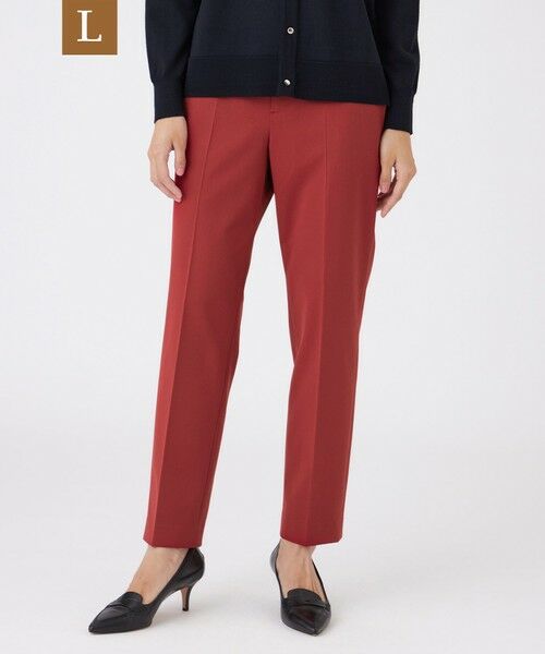 TRANS WORK (大きいサイズ)/トランスワーク (オオキイサイズ) 【L】【ウォッシャブル】アルガンオイルストレッチパンツ レッド2 48 TRANS WORK (大きいサイズ)/トランスワーク (オオキイサイズ) 【L】【ウォッシャブル】アルガンオイルストレッチパンツ レッド2 48