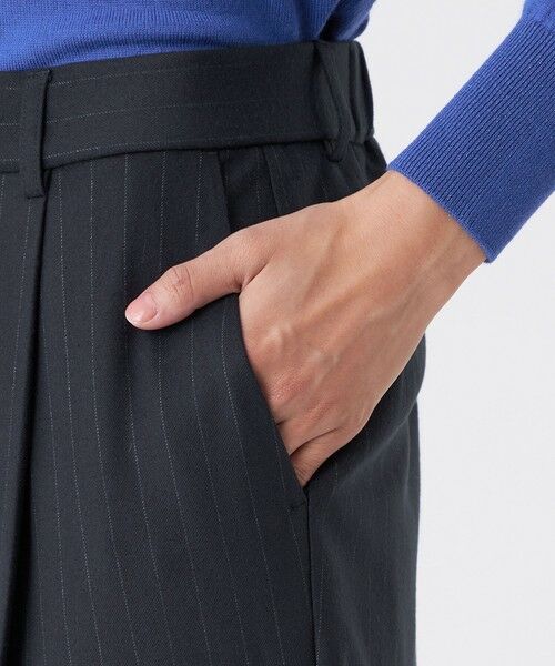 TRANS WORK (大きいサイズ) / トランスワーク (オオキイサイズ) その他パンツ | 【L】【ウォッシャブル】チェルソフト2WAYストレッチストライプパンツ | 詳細5