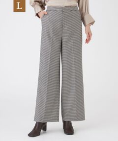 TRANS WORK (大きいサイズ) / トランスワーク (オオキイサイズ) その他パンツ | 【L】ハウンドトゥースストレッチパンツ