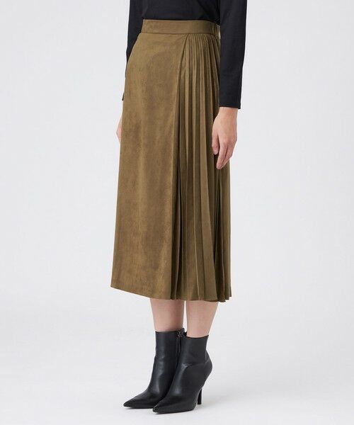 TRANS WORK (大きいサイズ) / トランスワーク (オオキイサイズ) ロング・マキシ丈スカート | 【L】【ウォッシャブル】ストレッチスエードスカート | 詳細6