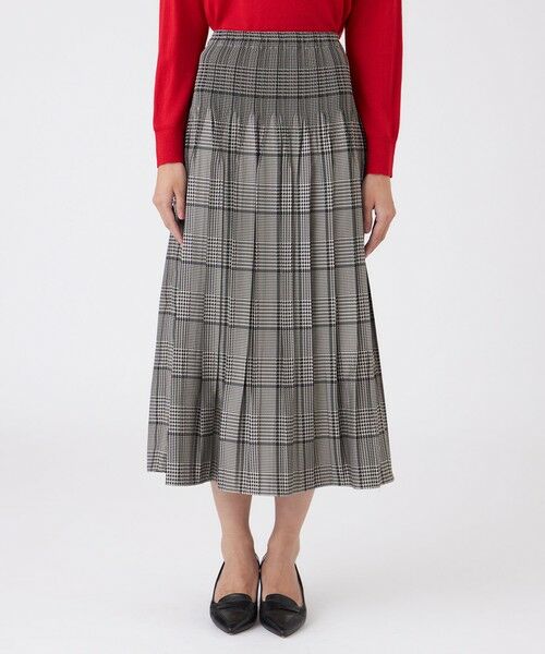 TRANS WORK (大きいサイズ) / トランスワーク (オオキイサイズ) ロング・マキシ丈スカート | 【L】【ウォッシャブル】グレンチェックJQスカート | 詳細2
