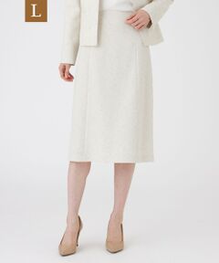 TRANS WORK (大きいサイズ) / トランスワーク (オオキイサイズ) ロング・マキシ丈スカート | 【L】【ウォッシャブル】ペーパーヤーンファンシー