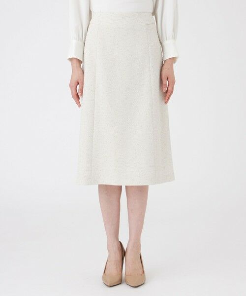 TRANS WORK (大きいサイズ) / トランスワーク (オオキイサイズ) ロング・マキシ丈スカート | 【L】【ウォッシャブル】ペーパーヤーンファンシー | 詳細4