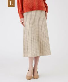 TRANS WORK (大きいサイズ) / トランスワーク (オオキイサイズ) ロング・マキシ丈スカート | 【L】【ウォッシャブル】リバーシブルニットスカート