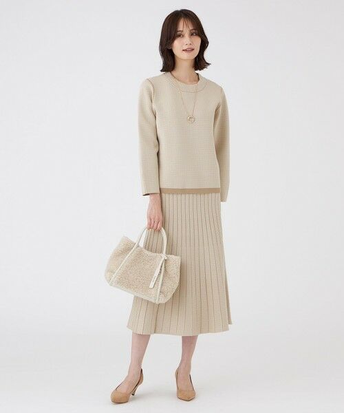 TRANS WORK (大きいサイズ) / トランスワーク (オオキイサイズ) ロング・マキシ丈スカート | 【L】【ウォッシャブル】リバーシブルニットスカート | 詳細5