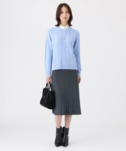 TRANS WORK (大きいサイズ) / トランスワーク (オオキイサイズ) その他トップス | 【L】【ウォッシャブル】ケーブルニットプルオーバー | 詳細1